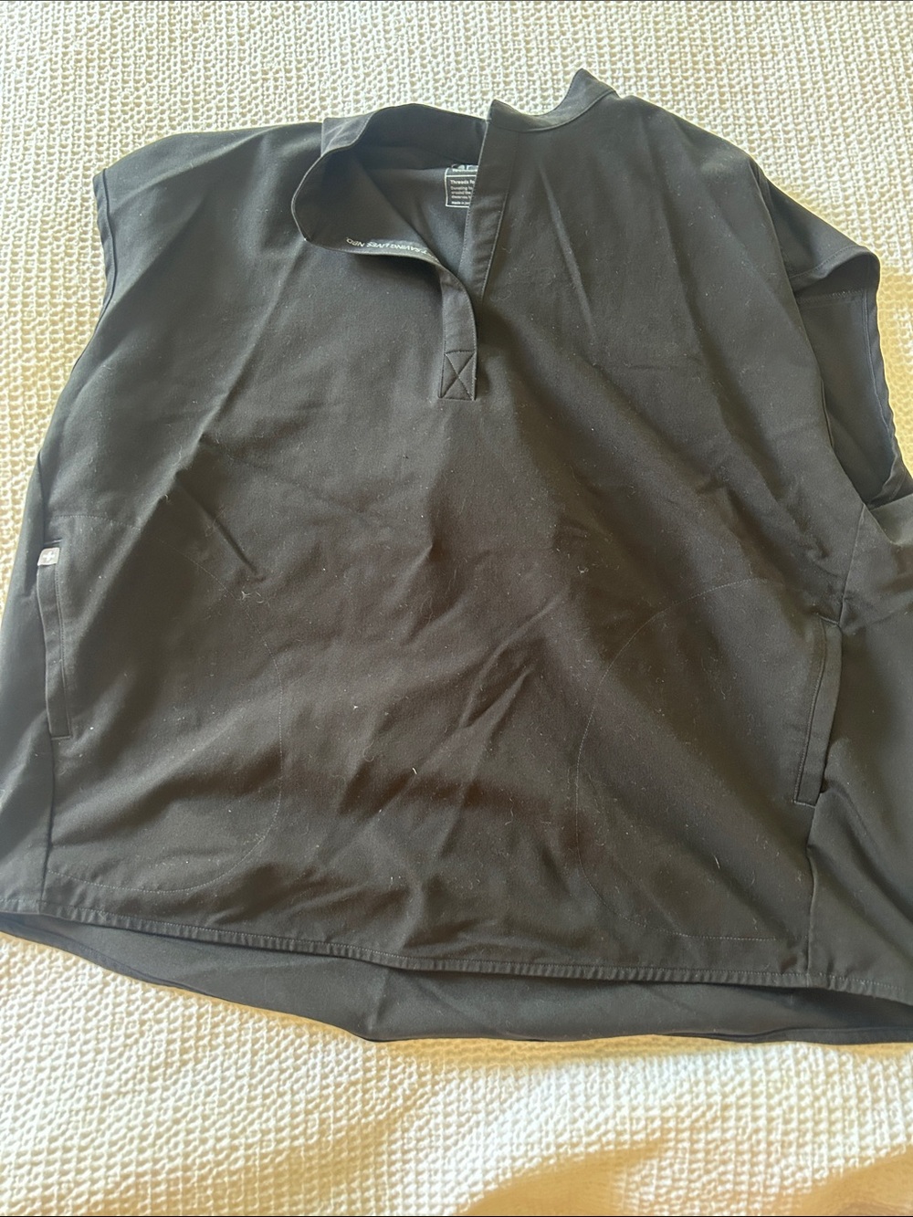 FIGS Black Rafaela Scrub Top